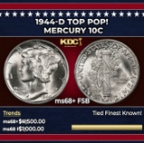 1944-d Mercury Dime TOP POP! 10c ms68+ FSB SEGS