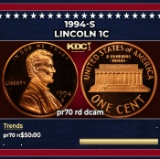 1994-s Proof Lincoln Cent 1c pr70 rd dcam SEGS