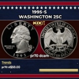 1995-s Proof Washington Quarter 25c pr70 dcam SEGS