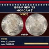 1878-p Rev '79 Morgan Dollar $1 ms64+ SEGS