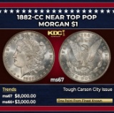 1882-cc Morgan Dollar Near Top Pop $1 ms67 SEGS