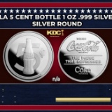 Coca-Cola 5 Cent Bottle 1 oz .999 Silver Round