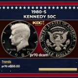 1980-s Proof Kennedy Half Dollar 50c pr70 dcam SEGS