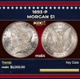 1893-p Morgan Dollar $1 ms64 SEGS