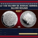 2024 Tokelau 1 oz Silver $5 Zodiac Series: Pisces Coin