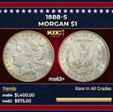 1888-s Morgan Dollar $1 ms63+ USCG