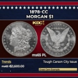 1878-cc Morgan Dollar $1 ms65 PL SEGS