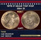 1979-p Susan B. Anthony Dollar Near Top Pop $1 ms67+ SEGS