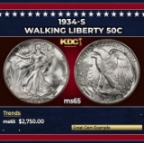 1934-s Walking Liberty Half Dollar 50c ms65 SEGS