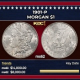 1901-p Morgan Dollar $1 ms62 USCG