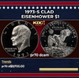 1973-s Clad Proof Eisenhower Dollar $1 pr70 dcam SEGS