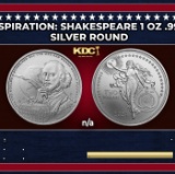 2024 Icons of Inspiration: Shakespeare 1 oz .999 Silver $2 Niue