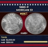 1880-p Morgan Dollar $1 ms65+ SEGS