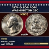 1974-d Washington Quarter TOP POP! 25c ms67+ SEGS