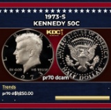1973-s Proof Kennedy Half Dollar 50c pr70 dcam SEGS