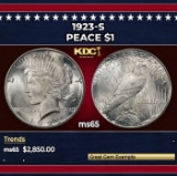 1923-s Peace Dollar $1 ms65 SEGS