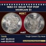 1882-cc Morgan Dollar Near Top Pop $1 ms67 SEGS