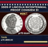 2009-P Lincoln Bicentennial Proof Modern Commem Dollar $1 pr70 dcam SEGS