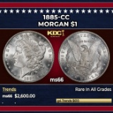 1885-cc Morgan Dollar $1 ms66 SEGS