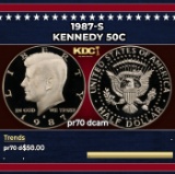 1987-s Proof Kennedy Half Dollar 50c pr70 dcam SEGS