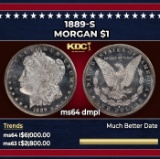 1889-s Morgan Dollar $1 ms64 dmpl SEGS