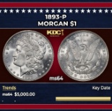 1893-p Morgan Dollar $1 ms64 SEGS