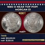 1885-o Morgan Dollar Near Top Pop! $1 ms67+ SEGS