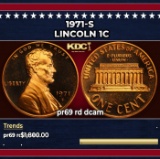 1971-s Proof Lincoln Cent 1c pr69 rd dcam SEGS