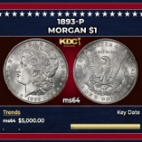 1893-p Morgan Dollar $1 ms64 SEGS