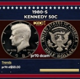 1980-s Proof Kennedy Half Dollar 50c pr70 dcam SEGS