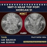 1887-o Morgan Dollar Near Top Pop! $1 ms65+ SEGS