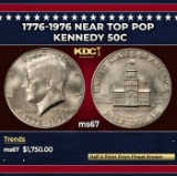 1776-1976 Kennedy Half Dollar Near Top Pop 50c ms67 SEGS