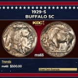 1929-s Buffalo Nickel 5c Grades ms65