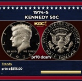 1974-s Proof Kennedy Half Dollar 50c pr70 dcam SEGS