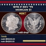 1878-p Rev '79 Morgan Dollar $1 ms65 dmpl SEGS