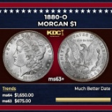 1880-o Morgan Dollar $1 ms63+ SEGS