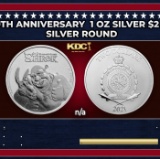 2021 Shrek 20th Anniversary  1 oz Silver $2 Niue BU Coin