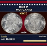 1893-p Morgan Dollar $1 ms64 SEGS