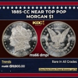 1885-cc Morgan Dollar Near Top Pop $1 ms66 dmpl SEGS