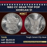 1882-cc Morgan Dollar Near Top Pop $1 ms67 SEGS