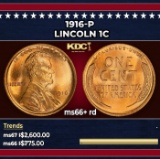 1916-p Lincoln Cent 1c ms66+ rd SEGS