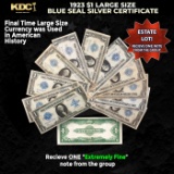 1x 1923 $1 Large Size Silver Certificate Grades XF