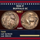 1926-p Buffalo Nickel 5c ms66+ SEGS