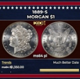 1889-s Morgan Dollar $1 ms64 pl SEGS