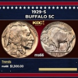 1929-s Buffalo Nickel 5c ms66 SEGS