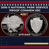 2016-S National Park Service Proof Modern Commem Half Dollar 50c pr70 dcam SEGS