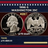 1996-s Proof Washington Quarter 25c pr70 dcam SEGS