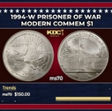 1994-w Prisoner of War Modern Commem Dollar $1 ms70 SEGS