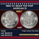 1882-cc Morgan Dollar Near Top Pop $1 ms67 SEGS