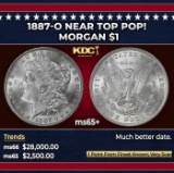 1887-o Morgan Dollar Near Top Pop! $1 ms65+ SEGS
